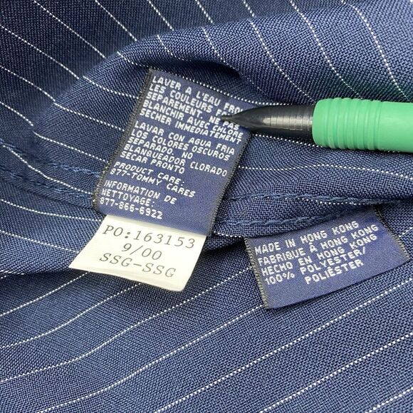 Tommy Jeans Vintage Y2K Size Medium Lightweight Shirt‎ Jacket Navy - Picture 12 of 12